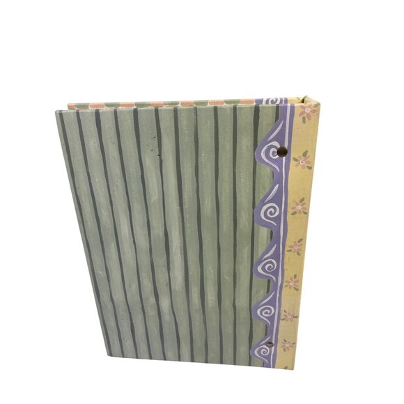 Handmade Artisans Studio Collection 50-Page 3-Ring Binder Decorative Floral Cove - Picture 3 of 7